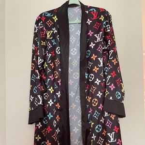 long LV robe rainbow